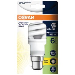 Preisvergleich Produktbild Osram Dulux Twist Energiesparlampe, B22D-Sockel, 23 Watt, Warmweiß - 2700K