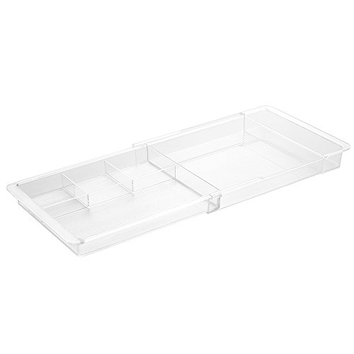 InterDesign 40530EU Linus Ausziehbarer Schubladen-Organizer, durchsichtig - 4