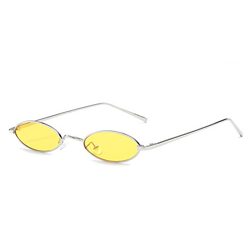 CVOO Goggle Oval Sunglasses Ladies Trendy Hot Vintage Retro Sunglasses Women'S Eyewear UV