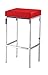 Produktbild Barhocker Okola 47, Farbe: Rot - Abmessungen: 81 x 42 x 37 cm (H x B x T)