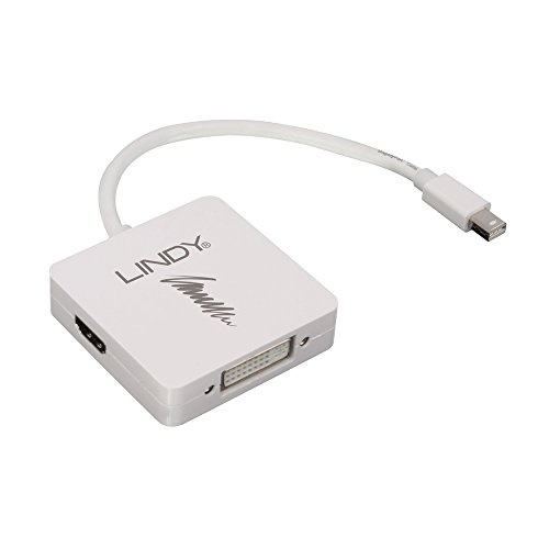 LINDY Mini-DP 1.2 an DP 4K60 / HDMI 4K30 / DVI Adapter