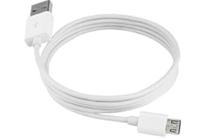 NoveltyThunder For PS4 Controller Charger Cable PS4 Pro Playstation 4 3M Extra Long Fast Charger Micro USB Cable Power Lead Data Sync (3M, White)