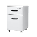 BxHxT in cm: 36x61.4x40 Miami 805703WE Rollcontainer mit Einer Schublade und 1 Tür, Holz, Weiss, 40 x 36 x 61.4 cm