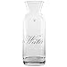 Produktbild Wasserkaraffe 1 Liter Glaskaraffe Wasserspender Wasser Glas Karaffe mit Schrift / L'eau / Aqua / Water Wasser