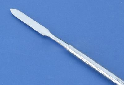 Gelspatel Doppel-Spatel, Salbenspatel, Doppelinstrument Edelstahl, Rostfrei, 17 cm - 2