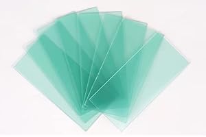 YCD 10-Pack Replacement Lens for Automatic Variable Light Sweat Protection Lenses 108mm x 50mm Transparent Cover Lens Cover for Automatic Variable Solar Light Filter 3/11