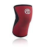 Tiene 5 mm de grosor Rehband Kniebandage Neopren 5 mm - Rodillera de voleibol, Rojo, S