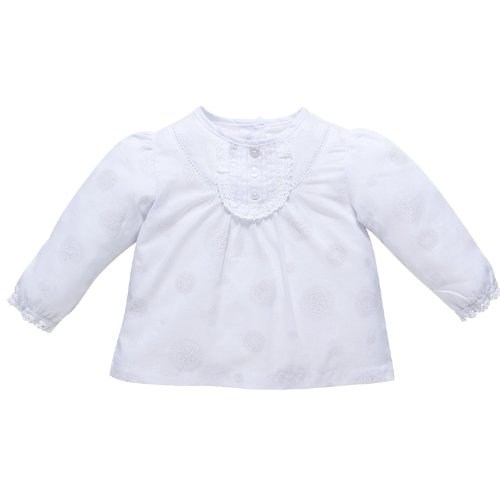Chicco Baby Girls' Blouse -  White - 3 Months