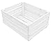 Produktbild Teramico Holzkiste Holztruhe Apfelkiste Obstkiste Birnenkiste Holzbox groß Weiß und NEU 50x40x23 cm | Ideal als Aufbewahrungskiste Aufbewahrungsbox Spielzeugkiste Sammelkiste Rappelkiste