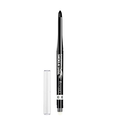 Rimmel London Exaggerate Smoke N’ Shine Eye Definer, 001 Little Black Smokey, 0.28 g