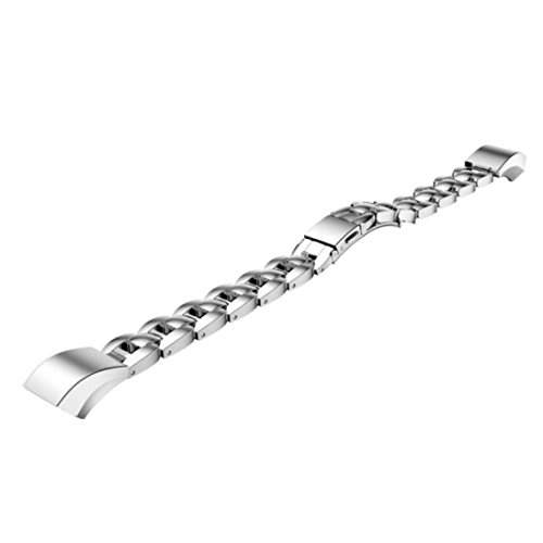 Preisvergleich Produktbild Hunpta Stainless Steel Watch Band Handschlaufe für Fitbit Alta Smart Pulsuhr (Silber)