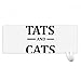 Produktbild beatChong Tierschutz Cartoon Tats Muster Anti-Rutsch-Mousepad Große Erweiterte Spiel Büro titched Kanten Computer-Mat Geschenk