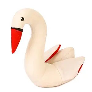 THE MODERN TREND Brand Presents~White Swan Soft Toys for Girls Kids Playing Toy Birthday Gift Car Back Home Office Table Decoration 32 cm