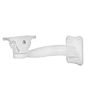 Avtron Metal CCTV Camera Security Mount Bracket Stand for Bullet & Box Camera,White 1 pc