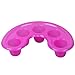 Accmart(TM) 5 Docks Plastic Nail Soaking Tray Tool for Nail Polish Remover Dead Skin Soften Pink(Pack of 2)
