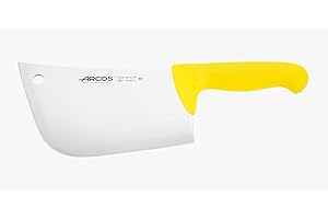 Arcos Couteau à Viande en Acier Inoxydable Nitrum 190 mm – Couteau de Boucher Professionnel avec Poignée Ergonomique en Polypropylène – Jaune, Série 2900