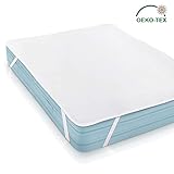 matratzenschoner topper test ✅Wasserdicht: Die Matratzenauflage verfügt über eine wasserdichte und urinbeständige Liegefläche und ist somit der ideale Schutz Ihrer Matratze vor Verschmutzungen und Verunreinigungen durch verschüttete Flüssigkeiten, Hautschuppen und Schweiß.