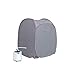 Produktbild FHKL Umweltfreundliche Dampfmaschine Sauna Box Tragbare Faltbare Innensauna - Erhöhen Sie Die Durchblutung Reduzieren Sie Müdigkeit,SilverGrey-RemoteControl2L