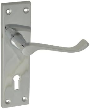 Forge 150mm Backplate Handle Lock Scroll with Chrome Finish