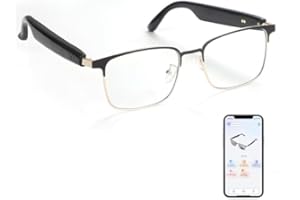 TULBEYS Smart Glasses mit KI-Echtzeitübersetzer (160+ Sprachen) – Polarisierte Übersetzungsbrille mit Photochromen Linsen & Simultandolmetschen, Bluetooth-Brille für Männer & Frauen (Gold)