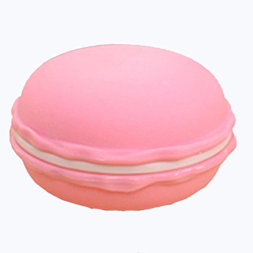 Preisvergleich Produktbild Amybria Groß Stil Nette Macaron Schmuckschatullen Pillendosen Aufbewahrungsboxen für Ohrringe, Ringe, Halskette, Kopfhörer, In-Ear Ohrhörer (Rosa)