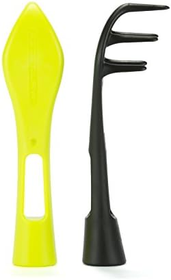 Bootclaw (twin pack) - the pocket mud scraper that can also tighten studs! Ideal for for football/rugby boots, golf shoes, trainers and walking boots. (neon/black)