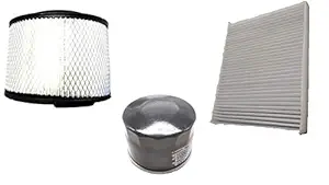 Gopinath Autolink CAR ENGINE AIR FILTER + OIL FILTER + AC FILTER SET OF 3PCS COMPATIBLE WITH INNOVA