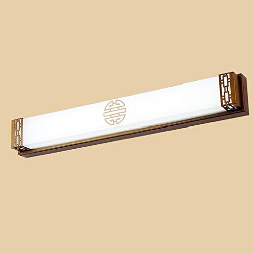 WYQLZ Modern Chinese Style LED Mirror Front Wall Lamp Balcony Bathroom Vintage Creative Decoration Classical Night Light (Color : Bronze, Size : 48cm-20W warm light)