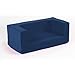 Children's Comfy Foam 2 Seater Mini Sofa in Blue. Soft, Colourful, Comfortable & Lightweight with a Removeable Cover