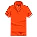 Produktbild Kurzärmliges Sommer-Revers-T-Shirt Orange L