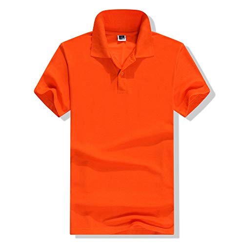 Preisvergleich Produktbild Kurzärmliges Sommer-Revers-T-Shirt Orange L