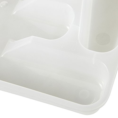 OKT 10162001000 Besteckkasten geschlossen mit 5 Fächer, transparent - 4