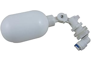 DIGITEN Float Valve 1/4 Inch Automatic Water Filter Float Ball Valve Fill Feed Humidifier Tank Water with Adjustable Arm for Ponds, Livestock Water Trough, Aquariums, Aquaculture, Hydroponics and Reservoir