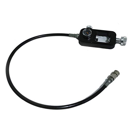 HPDAVV Adaptateur de plongée pour Valve Din, 4500 psi Haute Pression PCP Paintball HPA Station de Remplissage de réservoir en Acier Inoxydable Haute Pression, Facile à Utiliser
