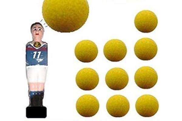 11 balles de baby foot lièges Jaunes PRO