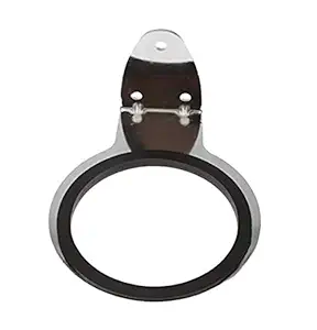 OMEY Wall Mounted Stainless Steel Hair Dryer bowler holder stand Bracket (Silver)