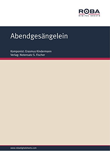 Abendgesängelein: Sheet Music