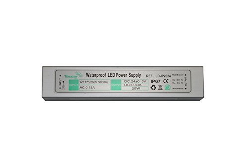 Price comparison product image Teucer 24V 20W non-dimmable LED driver waterproof IP67