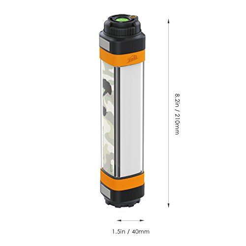 HiHiLL Campinglampe 280lm Ultra Hell mit 4400mAh Powerbank, IP68 Wasserdicht, 7 Lichtmodi, Wiederaufladbare Taschenlampe für Outdoor-Aktivitäten und Alltagsleben (LT-SET2) - 6