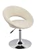 Produktbild Duhome Elegant Lifestyle Esszimmerstuhl Clubsessel Creme Kunstleder höhenverstellbar Lounge Sessel Drehbar - Typ 439S