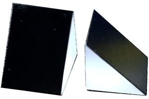 NYJLGD Right Angled Triangular Prism, N-BK7 (K9) Optical Components Glass for Precision Instruments Excellent, Physics, Light Refraction & Wavelength Experiments