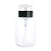 2 PCS 210ML Reusable Plastic Pump Dispenser Empty Bottle for Nail Polish Makeup Remover Cleaner