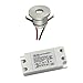 Produktbild VBLED LED Aluminium Mini Einbaustrahler IP44 wassergeschützt - 1W 350mA 80lm warmweiß (3000 K) (1er-Set) mit Netzteil (ohne Funk)