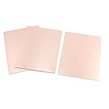 Color: cobre del tono Placa de circuito 3 piezas con revestimiento de cobre lateral doble PCB Impreso 20cm x 15cm