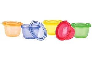 NUBY Nûby ID91161 A Pick Nick Snack Cups – 6 Pack – Dish with Lid