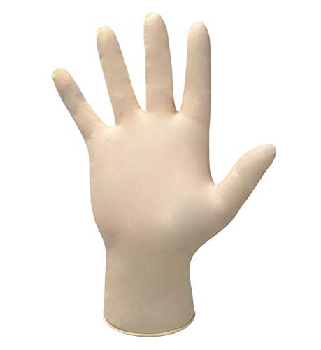 Handsafe guantes de látex sin polvo, tamaño grande