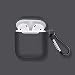Produktbild Fcostume Silikon Leder Anti-verloren Hülle weiche Hülle für Apple AirPods 1 mit Ohrbügel (Grau)