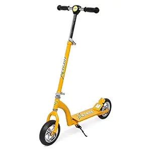 Fun Ride Kids Scooter Xblade 2 Wheel Kick Scooters for Boys and Girls with Adjustable Height and Rear Suspension Brake, 2 Wheels Skate Weight Capacity Upto 50 Kg, Ideal Baby Age 3 Years+ (Yellow)