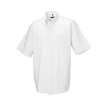 Russell Collection Mens Short Sleeve Easy Care Oxford Shirt