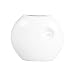 Produktbild Vase oval weiß glasiert 23x8,5